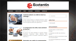 Desktop Screenshot of ecotentin.fr
