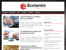 Tablet Screenshot of ecotentin.fr